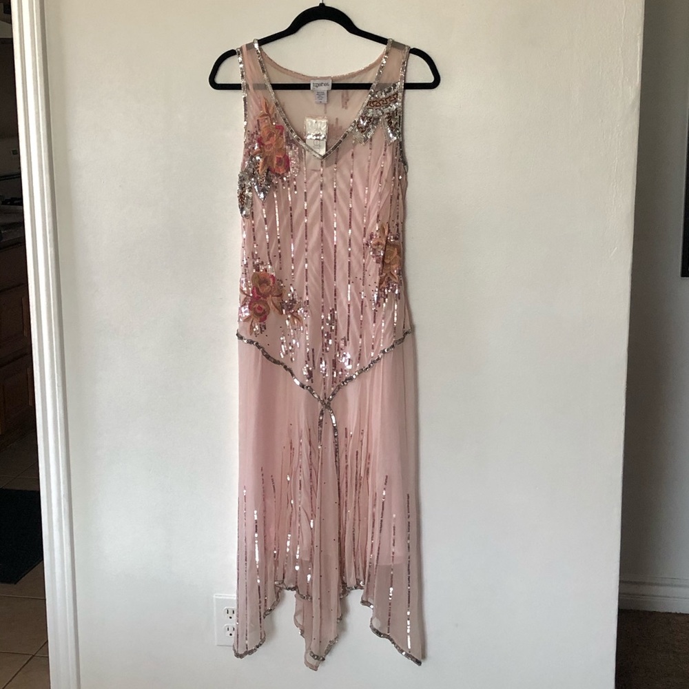 1920s Inspired Flapper Style Cocktail Dress